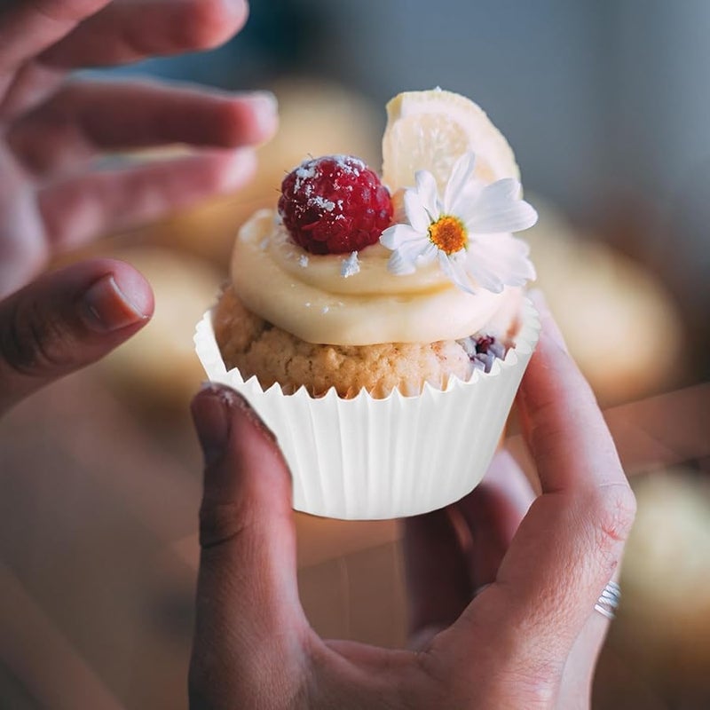 White Oil Resistant Paper Baking Cups 1000Pcs Muffin Liners For Party Home Use - Image 5